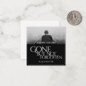 Gone, aber nicht vergessen - Dunkel Mitteilungskarte (Vorderseite/Rückseite Beispiel)