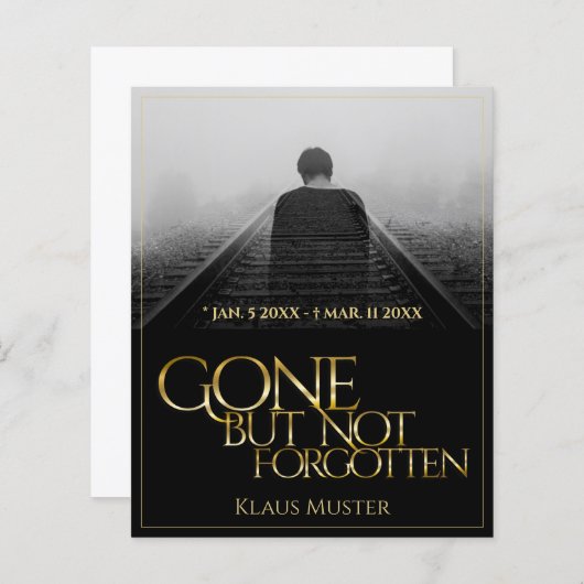 Gone, aber nicht vergessen - Dunkles Gold (Vorne/Hinten)