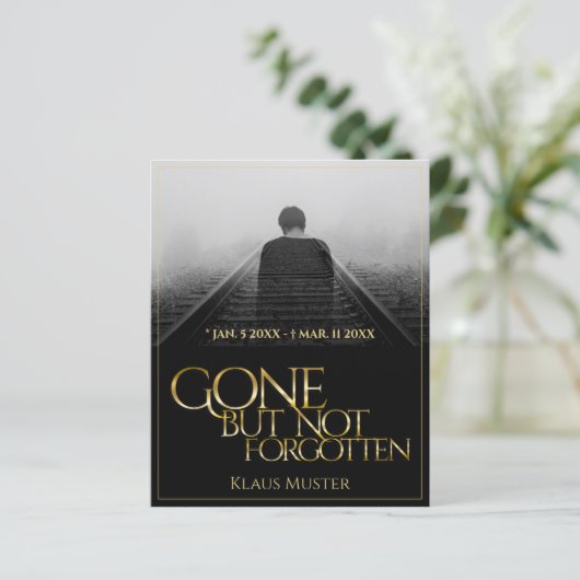 Gone, aber nicht vergessen - Dunkles Gold (Stehend Vorderseite)