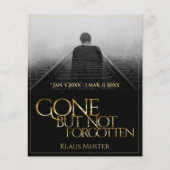 Gone, aber nicht vergessen - Dunkles Gold (Vorderseite)