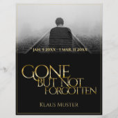 Gone, aber nicht vergessen - Dunkles Gold (Vorderseite)