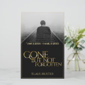 Gone, aber nicht vergessen - Dunkles Gold (Stehend Vorderseite)