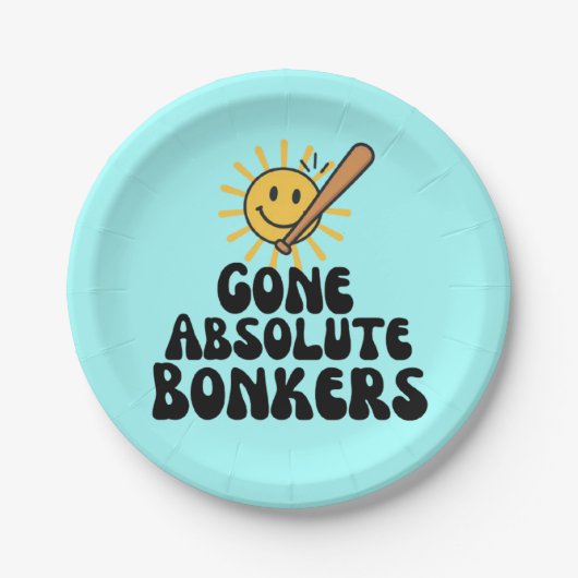 Gone Absolute Bonkers Meme Pappteller (Vorderseite)