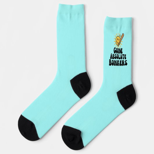 Gone Absolute Bonkers Meme Socken (Linkes Detail)