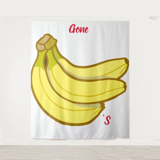 Gone Bananas Wandteppich (Vorderseite)