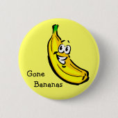 Gone Bananen Button (Vorderseite)