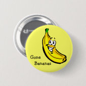 Gone Bananen Button (Vorne & Hinten)
