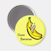 Gone Bananen Magnet (Vorderseite/Rückseite)