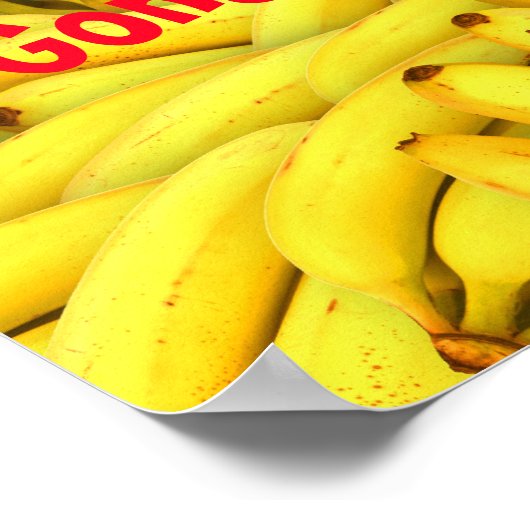 Gone Bananen Poster (Ecke)