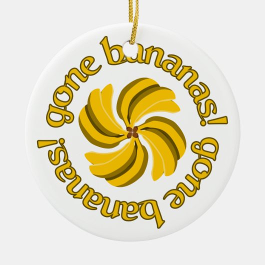 Gone Bananen! Verzierung, anpassen Keramikornament (Vorne)