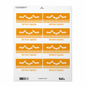 Gone Batty Halloween Baking Labels, Orange & White (Vorne)
