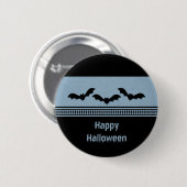 Gone Batty Halloween Button, Light Blue Button (Vorne & Hinten)