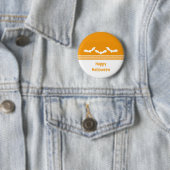 Gone Batty Halloween Button, Orange & White Button (Beispiel)