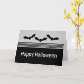 Gone Batty Halloween Card, Light Grau Karte (Gelbe Blume)