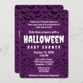 Gone Batty Halloween Kostüm Party Babydusche Einladung (Vorne/Hinten)