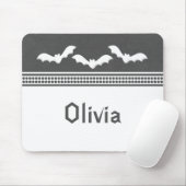 Gone Batty Halloween Mousepad, Dunkelgrau Mousepad (Mit Mouse)