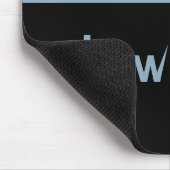 Gone Batty Halloween Mousepad, Light Blue Mousepad (Ecke)