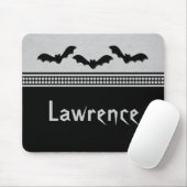 Gone Batty Halloween Mousepad, Light Gray Mousepad (Mit Mouse)