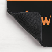 Gone Batty Halloween Mousepad, Orange Mousepad (Ecke)