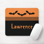 Gone Batty Halloween Mousepad, Orange Mousepad (Mit Mouse)