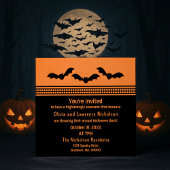 Gone Batty Halloween-Party Invite, Orange Einladung
