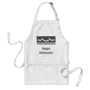Gone Batty Halloween Schürze, Dunkelgrau Schürze