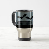 Gone Batty Halloween Tasse, Light Blue Reisebecher (Vorderseite Links)