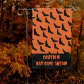 Gone Batty! Orange und Schwarzes Halloween Geschirrtuch