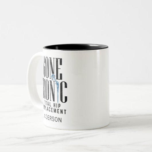 Gone Bionic Angesagt Replacement Celebration Zweifarbige Tasse (Vorderseite Links)