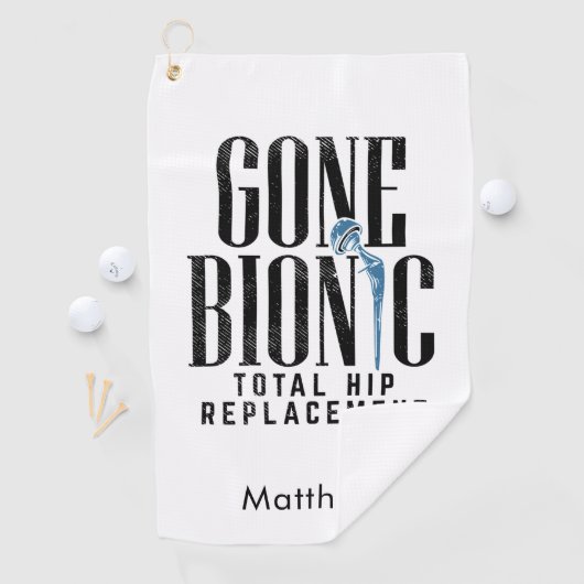 Gone Bionic Angesagt Replacement Post Operation Golfhandtuch (Insitu)