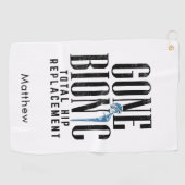 Gone Bionic Angesagt Replacement Post Operation Golfhandtuch (Horizontal)