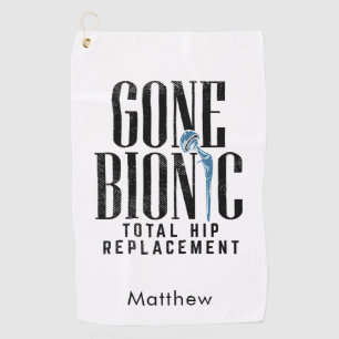 Gone Bionic Angesagt Replacement Post Operation Golfhandtuch