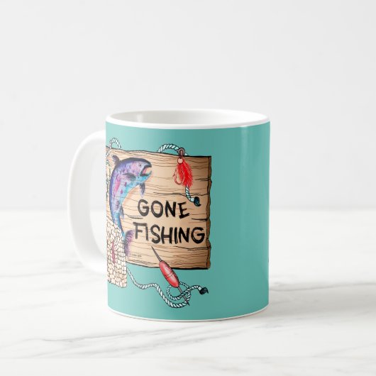 Gone Blauer Kaffee Tasse (Vorderseite Links)