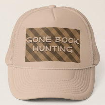 Gone Book Junting Quote Brown Kariert Trucker Hat