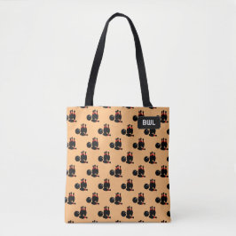 Gone Bowling mit Ball und Ninepins motif, Brauch Tasche