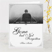 Gone but Not Forgotten - Classic Karte (Gelbe Blume)