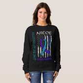 Gone But Not Forgotten Niece Suicide Awareness Fla Sweatshirt (Vorne ganz)