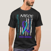 Gone But Not Forgotten Niece Suicide Awareness Fla T-Shirt (Vorderseite)