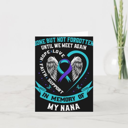 Gone But Not Forgotten Until We Meet Again Gift Na Karte (Vorderseite)