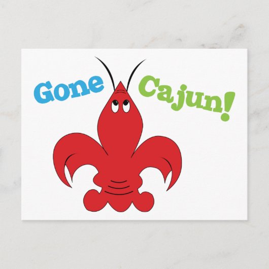 Gone Cajun Postkarte (Vorderseite)