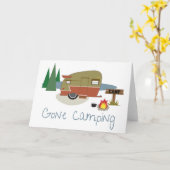 Gone Camping Karte (Gelbe Blume)
