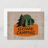Gone Camping Nature Lovers Postkarte (Vorne/Hinten)