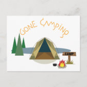 Gone Camping Postkarte (Vorderseite)