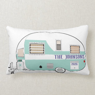 Gone Camping RV Trailer Camper Trip Vacation Throw Lendenkissen