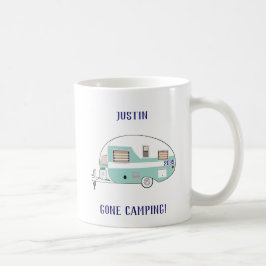 Gone Camping RV Trailer Campingplatz Kaffeekuchen Kaffeetasse