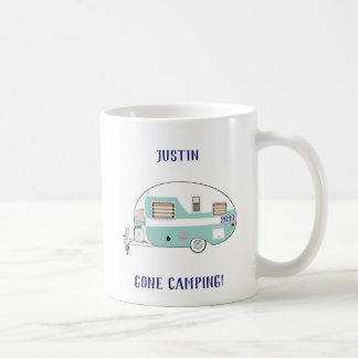 Gone Camping RV Trailer Campingplatz Kaffeekuchen Kaffeetasse