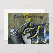 Gone Catalpa Worms Old Reel Postkarte (Vorne/Hinten)