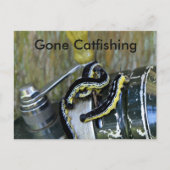 Gone Catalpa Worms Old Reel Postkarte (Vorderseite)