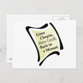 Gone Chopini Postkarte (Vorne/Hinten)