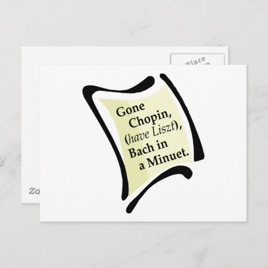 Gone Chopini Postkarte (Vorne/Hinten)